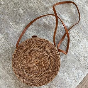 Woven Straw Crossbody